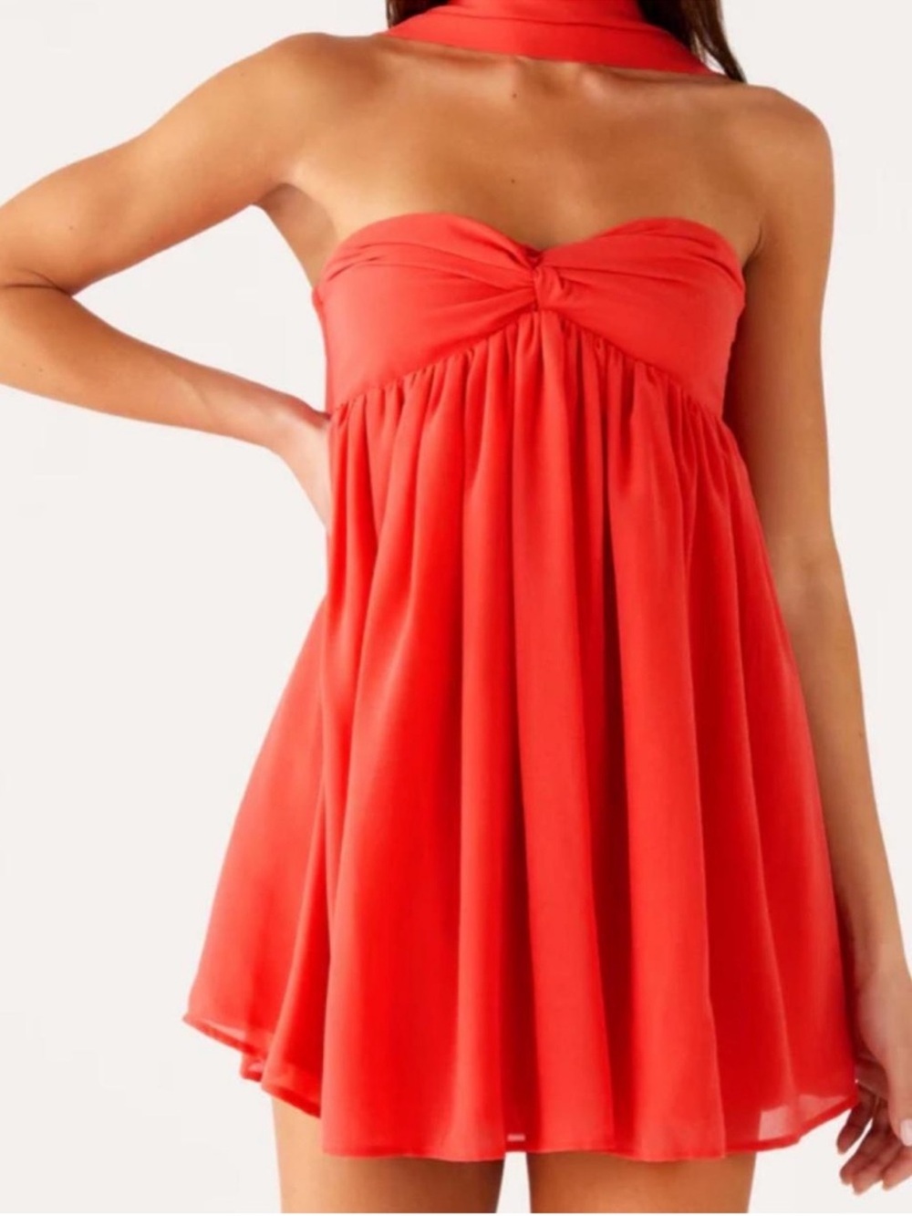 Peppermayo Saturn Mini Dress Coral 4 NWT
